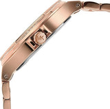 Michael Kors Lennox Three Hand Crystals Rose Gold Dial Rose Gold Steel Strap Watch For Women - MK6992 Authentic Buy Shop Now