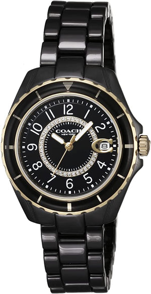 Coach Preston Black Dial Black Steel Strap Watch for Women - 14503461 Authentic Buy Shop Now