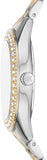 Michael Kors Harlowe Three-Hand Crystals White Dial Two Tone Steel Strap Watch for Women - MK4811 Authentic Buy Shop Now