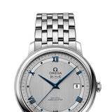 Omega De Ville Prestige Co-Axial Rhodium Silver Dial Silver Steel Strap Watch for Men - 424.10.40.20.02.001 Authentic Buy Shop Now