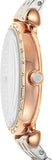 Emporio Armani Gianni T-Bar Silver Dial Two Tone Steel Strap Watch For Women - AR11293 Authentic Buy Shop Now