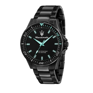 Maserati SFIDA Aqua Edition Analog Black Dial Black Steel Strap Watch For Men - R8853144001 Authentic Buy Shop Now