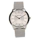 Calvin Klein Minimal White Dial Silver Mesh Bracelet Watch for Men - K3M22126 Authentic Buy Shop Now