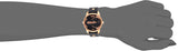 Diesel Mini Daddy Dual Time Black & Gold Dial Black Leather Strap Watch For Men - DZ7317 Authentic Buy Shop Now