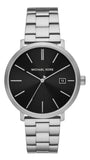 Michael Kors Blake Quartz Black Dial Silver Steel Strap Watch for Men - MK9133 Authentic Buy Shop Now