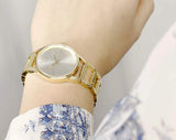 Calvin Klein Stately White Dial Gold Steel Strap Watch for Women - K3G2352W Authentic Buy Shop Now