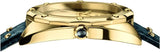 Versace Shadov Quartz Gold Dial Black Leather Strap Watch for Women - VEBM00318 Authentic Buy Shop Now