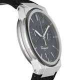 Salvatore Ferragamo Sapphire Chrono Black Dial Black Silicone Strap Watch for Men - SFME00121 Authentic Buy Shop Now