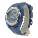 Gucci Sync XXL Quartz Blue Dial Blue Rubber Strap Watch For Men - YA137104 Authentic Buy Shop Now