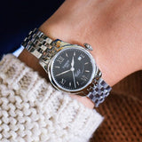 Tissot Le Locle Automatic Small Lady Black Dial Silver Steel Strap Watch For Women - T41.1.183.53 Authentic Buy Shop Now