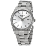 Tissot Gentleman Silver Dial Silver Steel Strap Watch For Men - T127.410.11.031.00 Authentic Buy Shop Now