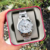 Fossil Boyfriend Multifunction Silver Dial Silver Steel Strap Watch for Women - ES3883 Authentic Buy Shop Now