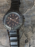 Guess Rigor Multifunction Black Dial Black Steel Strap Watch For Men - W0218G1 Authentic Buy Shop Now