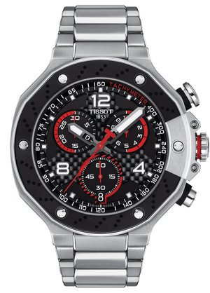 Tissot T Race Moto GP Limited Edition Chronograph Black Dial Silver Steel Strap Watch for Men - T141.417.11.057.00 Authentic Buy Shop Now