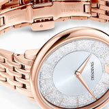 Swarovski Crystalline Chic Analog Silver Dial Rose Gold Steel Strap Watch for Women - 5544590 Authentic Buy Shop Now