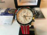Tissot Quickster Chronograph NBA Houston Rockets Special Edition White Dial Two Tone NATO Strap Watch for Men - T095.417.17.037.12 Authentic Buy Shop Now