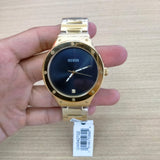 Guess Scope Quartz Black Dial Gold Steel Strap Watch for Men - GW0427G2 Authentic Buy Shop Now