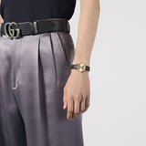 Gucci G Timeless Quartz Silver Dial Black Leather Strap Watch For Women - YA1265023 Authentic Buy Shop Now