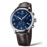 Tissot Chrono XL Classic Blue Dial Brown Leather Strap Watch For Men - T116.617.16.047.00 Authentic Buy Shop Now