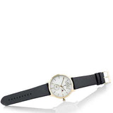 Tommy Hilfiger Hunter White Dial Black Leather Strap Watch for Men - 1791606 Authentic Buy Shop Now