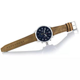 Tommy Hilfiger Briggs Chronograph Blue Dial Brown Leather Strap Watch for Men - 1791424 Authentic Buy Shop Now