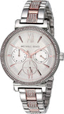 Michael Kors Sofie Chronograph White Dial Two Tone Steel Strap Watch For Women - MK4353 Authentic Buy Shop Now