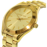 Michael Kors Slim Runway Gold Dial Two Tone Gold Strap Watch for Women - MK4285 Authentic Buy Shop Now