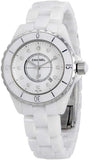 Chanel J12 Diamonds Ceramic White Dial White Steel Strap Watch for Women - J12 H1628 Authentic Buy Shop Now