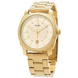 Fossil Machine Gold Dial Gold Steel Strap Watch for Men - FS5264 Authentic Buy Shop Now