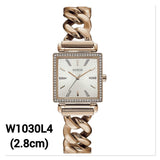Guess Vanity Diamonds Silver Dial Gold Steel Strap Watch for Women - W1030L4 Authentic Buy Shop Now