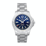 Breitling Colt Automatic 44mm Blue Dial Silver Steel Strap Mens Watch - A1738811/C906/173A Authentic Buy Shop Now