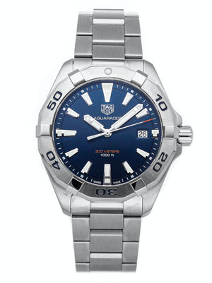 Tag Heuer Aquaracer Blue Dial Silver Steel Strap Watch for Men - WBD1112.BA0928 Authentic Buy Shop Now