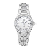 Tag Heuer Link Quartz Diamonds Mother of Pearl Dial Silver Steel Strap Watch for Women - WBC1316.BA0600 Authentic Buy Shop Now