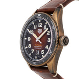 Tag Heuer Autavia Calibre 5 Chinese New Year Maroon Dial Maroon Leather Strap Watch for Men - WBE5193.FC8300 Authentic Buy Shop Now