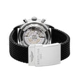 Breitling Superocean Heritage B01 Chronograph 44 Limited Edition Green Dial Black Mesh Bracelet Watch for Men - AB01621A1L1S1 Authentic Buy Shop Now