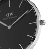 Daniel Wellington Petite Ashfield Black Dial Black Mesh Strap Watch For Women - DW00100308 Authentic Buy Shop Now