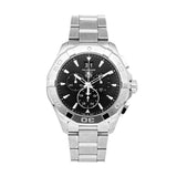Tag Heuer Aquaracer Chronograph Black Dial Silver Steel Strap Watch for Men - CAY1110.BA0927 Authentic Buy Shop Now