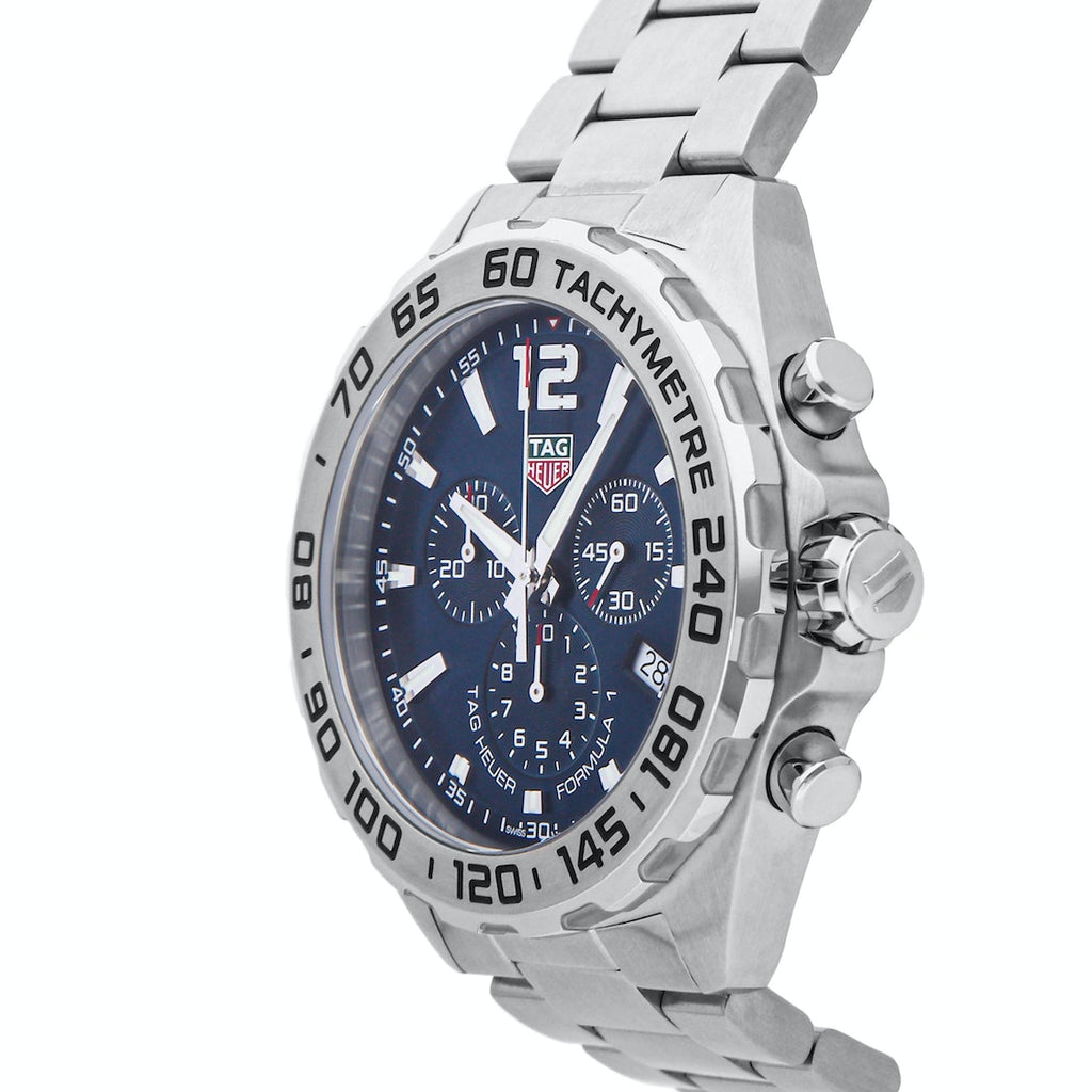 Tag Heuer Formula 1 Chronograph Blue Dial Silver Steel Strap Watch for Men - CAZ101K.BA0842 Authentic Buy Shop Now