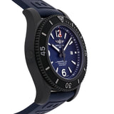 Breitling Superocean Automatic 46mm Blue Dial Blue Rubber Strap Watch for Men - M17368D71C1S1 Authentic Buy Shop Now
