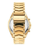 Michael Kors Berkley Chronograph Black Dial Gold Steel Strap Watch For Women - MK7414 Authentic Buy Shop Now