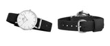 Daniel Wellington Classic Petite Cornwall White Dial Black NATO Strap Watch For Women - DW00100254 Authentic Buy Shop Now