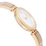 Movado Esperanza 28mm Mother of Pearl Dial Gold Steel Strap Watch For Women - 0607054 Authentic Buy Shop Now