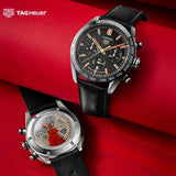 Tag Heuer Carrera Year of The Rabbit Automatic Chronograph Black Dial Black Leather Strap Watch for Men - CBN2A1L.FC6521 Authentic Buy Shop Now