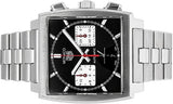 Tag Heuer Monaco Automatic Chronograph Black Dial Silver Steel Strap Watch for Men - CBL2113.BA0644 Authentic Buy Shop Now