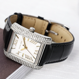 Michael Kors Emery Three Hand Silver Dial Black Leather Strap Watch For Women - MK4696 Authentic Buy Shop Now