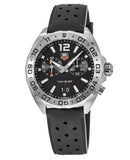 Tag Heuer Formula 1 Alarm Quartz Black Dial Black Rubber Strap Watch for Men - WAZ111A.FT8023 Authentic Buy Shop Now