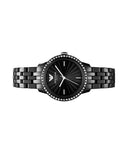 Emporio Armani Crystal Ceramica Black Dial Black Steel Strap Watch For Women - AR1478 Authentic Buy Shop Now