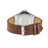 Tommy Hilfiger Multi Function Quartz White Dial Brown Leather Strap Watch for Men - 1791614 Authentic Buy Shop Now