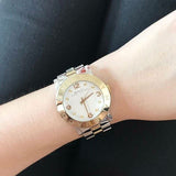 Marc Jacobs Amy Silver Dial Two Tone Steel Strap Watch for Women - MBM3139 Authentic Buy Shop Now