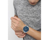Hugo Boss Grandmaster Blue Dial Silver Steel Strap Watch for Men - 1513884 Authentic Buy Shop Now